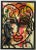 Peter Keil, Large Abstract Face Mixed-Media Painting, 1980s For Sale - Image 9 of 9