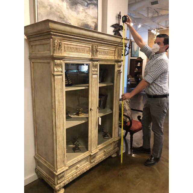 Vintage Italian Wood Carved Cabinet For Sale - Image 12 of 12