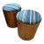 Pair of Vintage Wooden Storage Stools For Sale