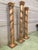 Set of three 20th century Spanish carved gilt and polychrome wood columns A spectacular set of 20th century Spanish...