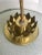 1950s Rippled Glass and Brass Chandelier Attributed to Carl Fagerlund For Sale - Image 9 of 10