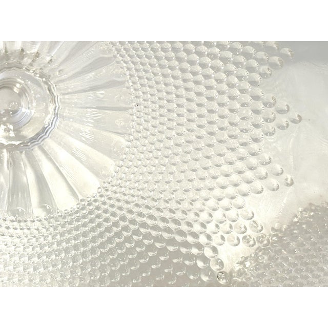 C1877 Campbell & Jones Victorian Beaded Pattern Glass Dome Cheese Server For Sale - Image 12 of 14