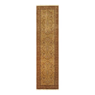 Pasargad Home Tabriz Beige Wool Area Rug, 3' 5'' X 12'10'' For Sale