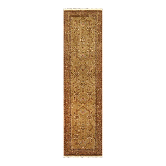 Pasargad Home Tabriz Beige Wool Area Rug, 3' 5'' X 12'10'' For Sale
