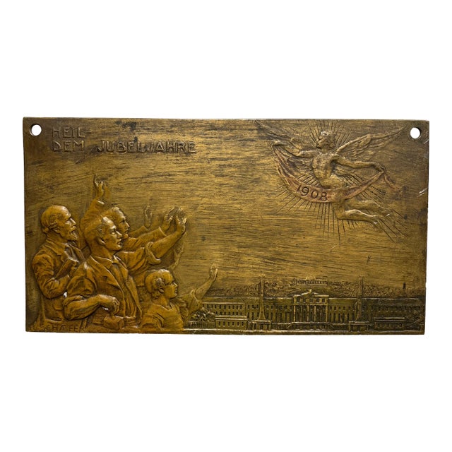 Hans Schaefer Austrian, 1875-1933 Bronze Plaque For Sale