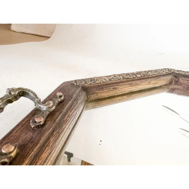 French Art Deco Tray in Beveled Mirror, 1940 For Sale - Image 8 of 13