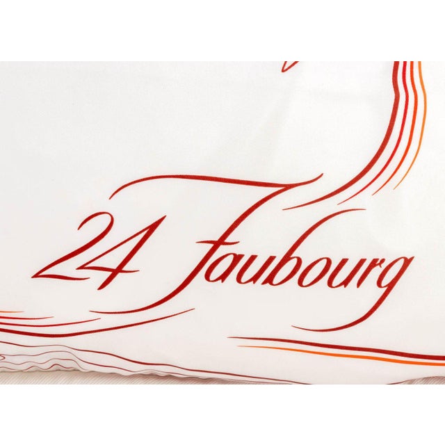 Early 21st Century Hermes "24 Faubourg" Silk Pillows, 2 For Sale - Image 5 of 7