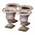Mid-19th Century French Weathered Painted Iron Medici Vases - Set of 4 For Sale