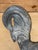 Vintage French Style Cast Iron Rooster Garden Statue With Wrought Iron Floral Base For Sale In Naples, FL - Image 6 of 12