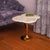 Metal Coffee Table with White Onyx Top from Forzini For Sale - Image 7 of 11