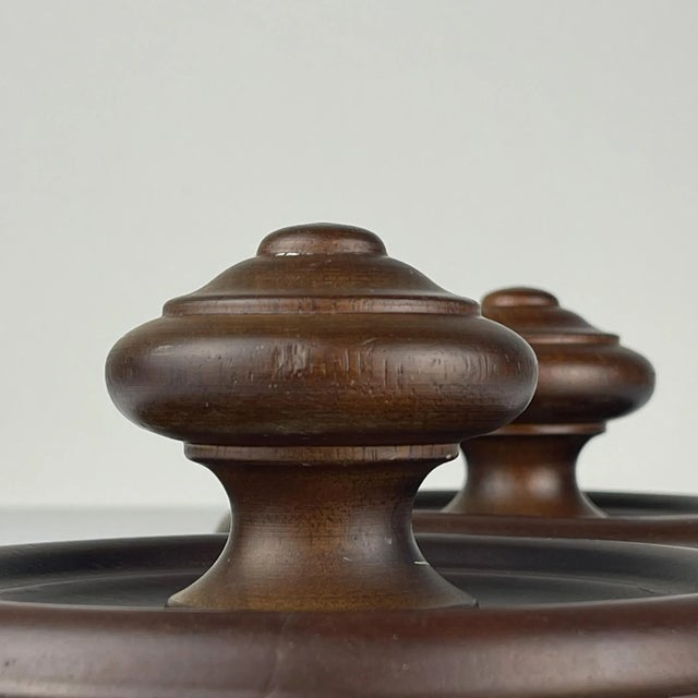 Art Deco Style Wooden Hangers, Italy, 1950s, Set of 2 For Sale - Image 10 of 16