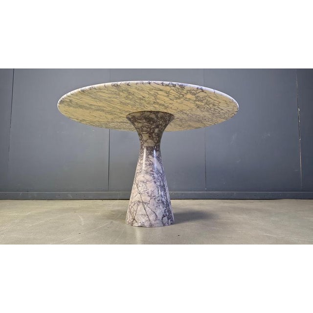 Vintage Round Marble Dining Table, 1970s For Sale - Image 13 of 18