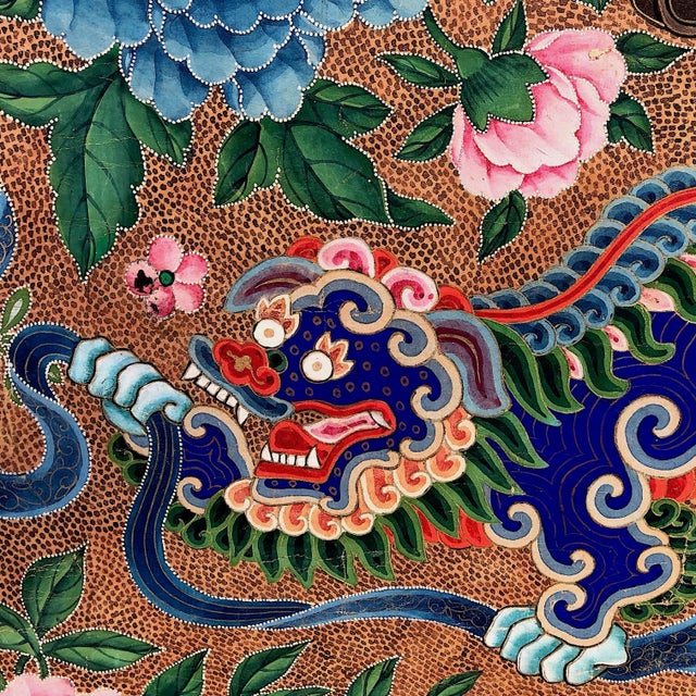 Late 19th Century Monumental Qing Dynasty Chinese Ancestral Portrait For Sale - Image 10 of 13