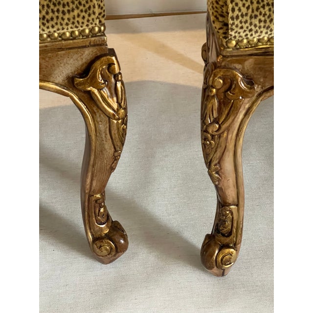 1960s 1960s Impressive Pair of Faterstuhl Armchairs in Cheatah Velvet For Sale - Image 5 of 9