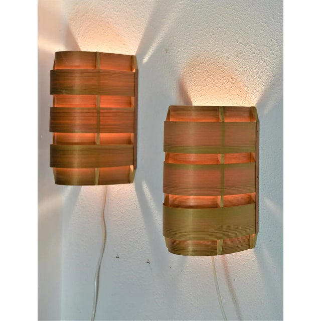 1950s Pine Veneer V155 Sconce by Hans-Agne Jakobsson for Ellyset AB, Sweden, 1950s For Sale - Image 5 of 10