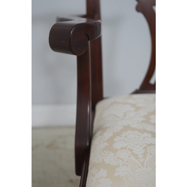 Wood Set of 10 Henkel Harris Mahogany Dining Chairs For Sale - Image 7 of 18