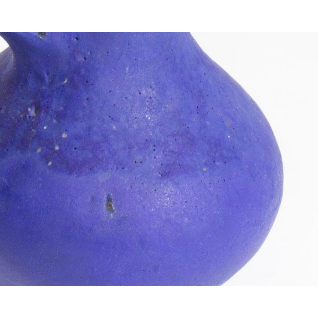 Mid 20th Century West German Blue Ceramic Vase Jug by Hartwig Heyne Hoy For Sale - Image 5 of 7