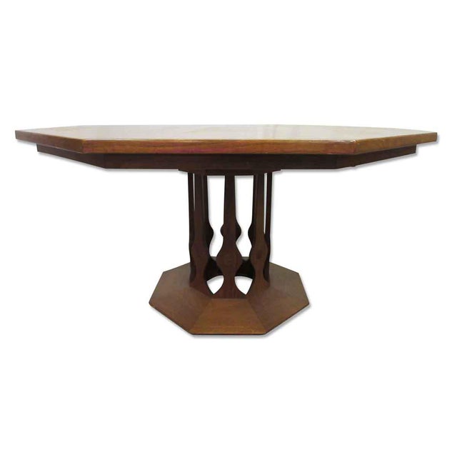 Octagon Shaped Pedestal Dining Room Table Chairish