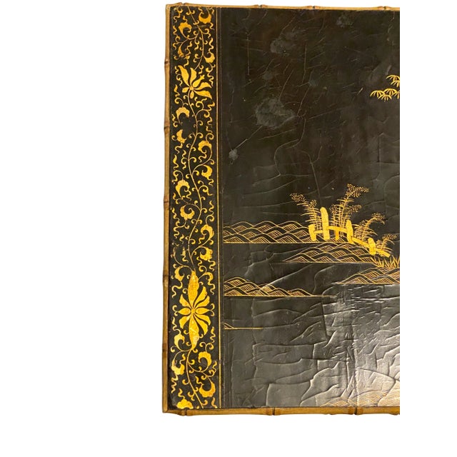 Chinoiserie and Faux Bamboo Coffee Table For Sale - Image 9 of 12
