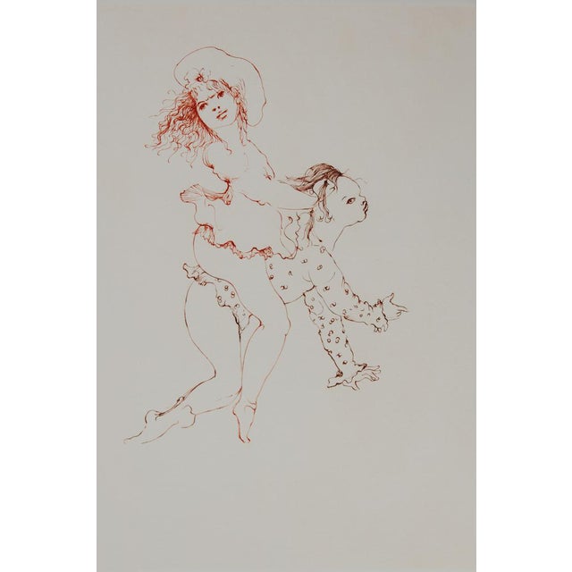 Leonor Fini, On Horseback, Countess of Ségur, Original Etching For Sale