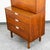 Mid Century Modern China Cabinet Hutch Bassett Walnut Drop Desk Vintage Drawers For Sale - Image 10 of 12