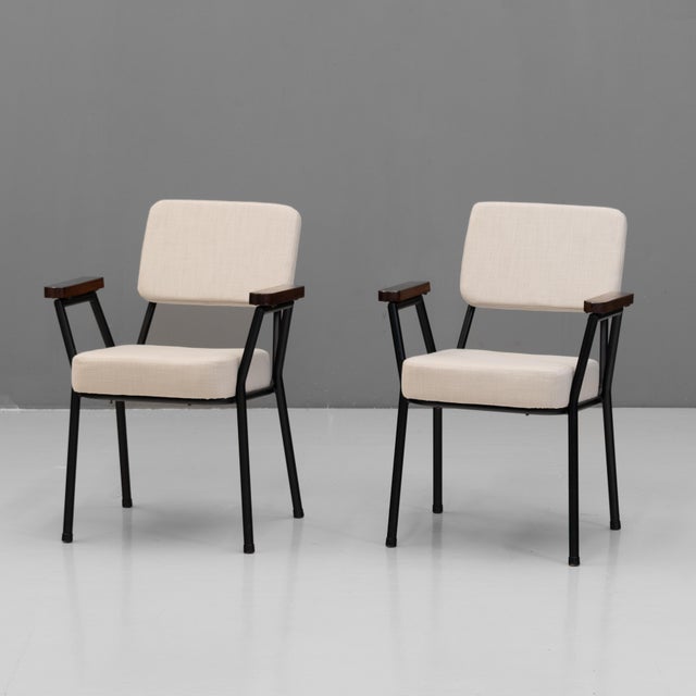 Metal Metal Framed Chairs, 1950, Set of 2 For Sale - Image 7 of 7