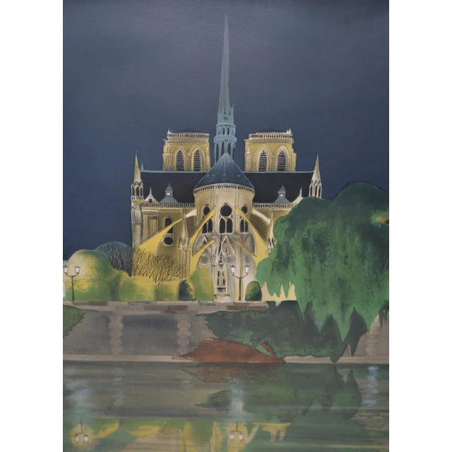 Impressionist Notre-Dame De Paris Color Lithograph Signed / Numbered C.2004 For Sale - Image 3 of 10