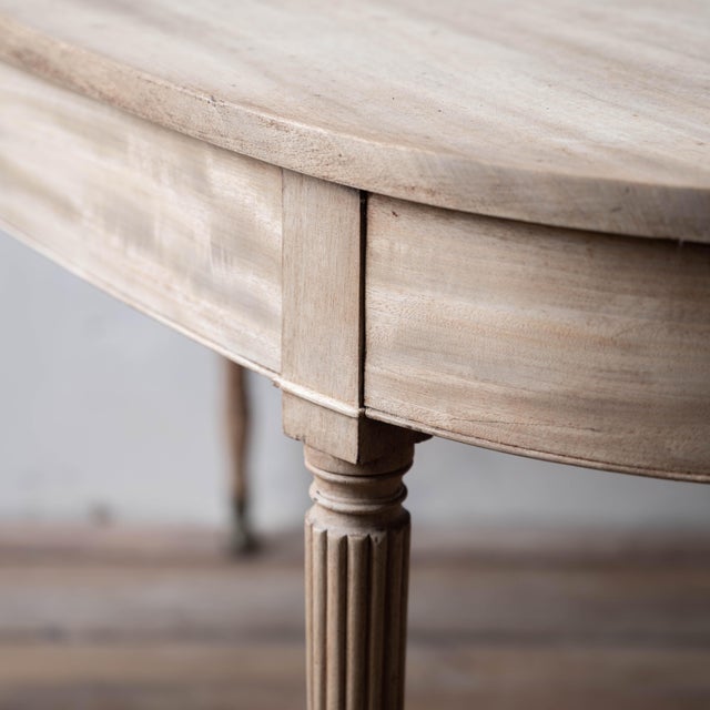 Regency Mahogany Demi-Lune Console Table, c.1815 For Sale In Savannah - Image 6 of 9