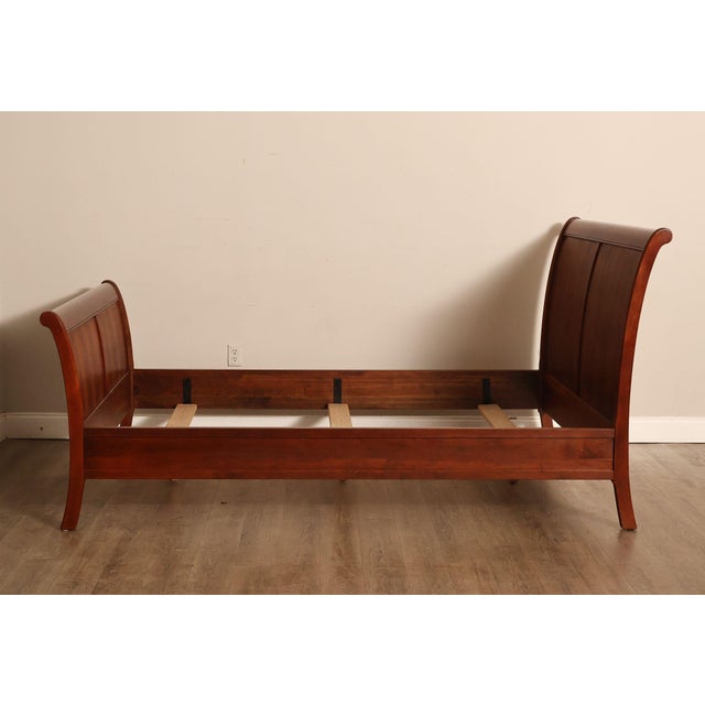 Stickley Cherry Sleigh Queen Bed For Sale - Image 18 of 18