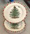 Spode Christmas Tree 8" Candy Cane Appetizer Plates (Set of 4) Festive Holiday Tableware, Dishwasher & Microwave Safe -...