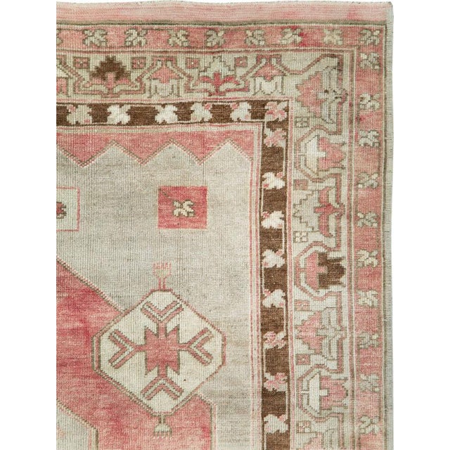 Rustic Galerie Shabab Collection Mid-20th Century Turkish Anatolian Wide Gallery Runner For Sale - Image 3 of 10