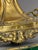 Rococo Pair of Antique Continental Gilt-Metal Grape-Vine & Faux Malachite Table Lamps For Sale - Image 3 of 10