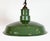 1960s Industrial British Green Enamel Factory Pendant Lamp, 1960s For Sale - Image 5 of 17