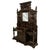 A fine and monumental antique Renaissance Revival carved oak hall tree / stand, circa 1880. This very regal antique hall...