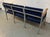 Mid-Century Vintage Chrome Three Seat Airport Bench For Sale - Image 11 of 14