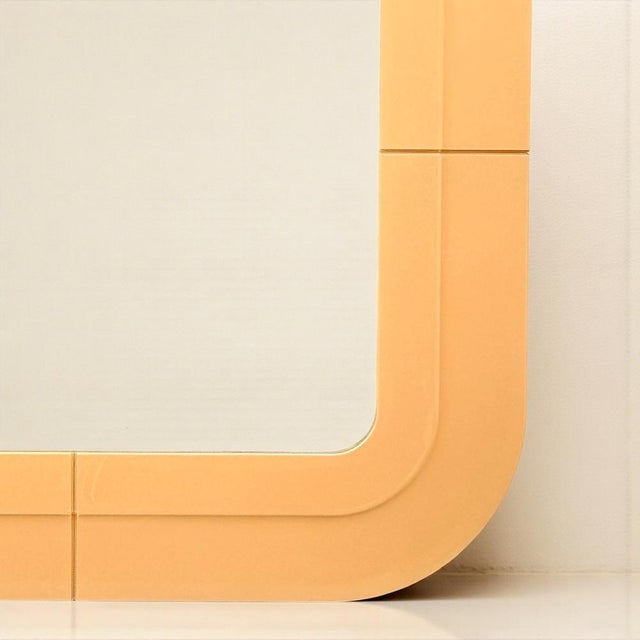 Kartell Italian Beige Mirror by Anna Castelli Ferrieri for Kartell, 1960s For Sale - Image 4 of 13