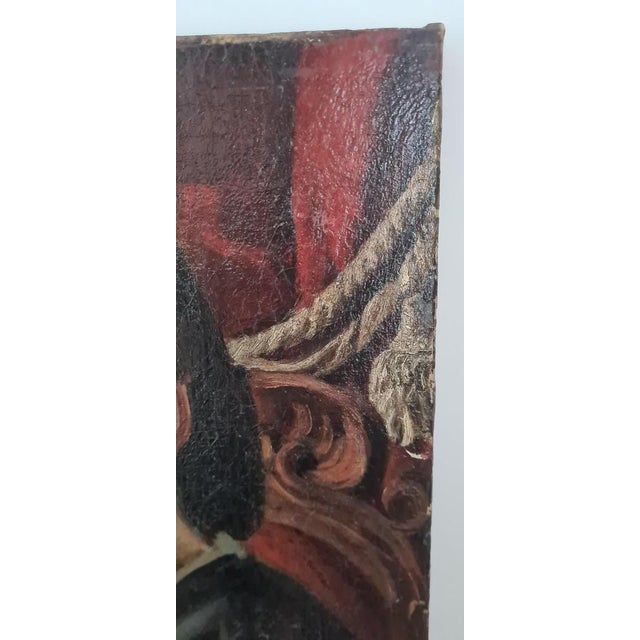 Art Deco Genre Scene, 20th Century, Oil on Canvas For Sale - Image 12 of 17