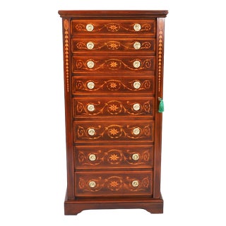Antique Edwardian Wellington Chest by J Shoolbred, 1900 For Sale