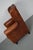 Animal Skin Vintage Dutch Cognac Colored Leather Club Chair For Sale - Image 7 of 18