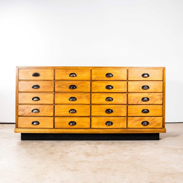 1950’s english oak haberdashery cabinet – twenty drawer. Early 50’s haberdashery cabinet with twenty tiered drawers. Made...