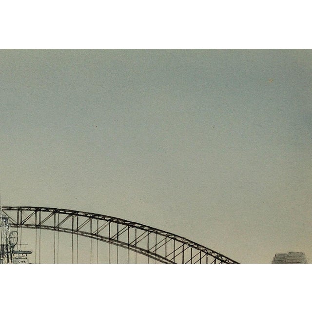 Eric Tufnell, HMS Newcastle in Sydney Harbour, 1956, Watercolour, Framed For Sale - Image 7 of 18