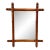 French Faux Bamboo Mirror 17" X 20" For Sale