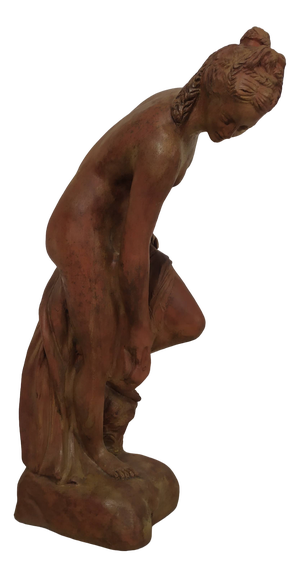 Garden Sculpture of Bather in Terracotta, 1920s