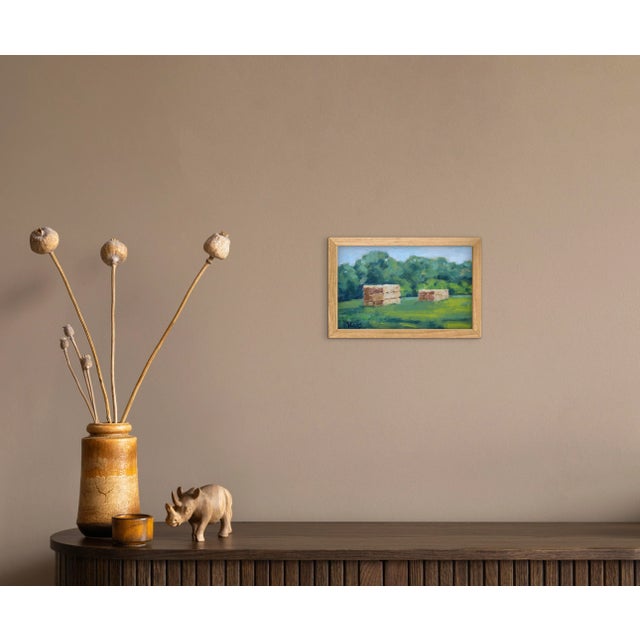 Quiet Places & Journeys — Hay Bales Landscape (Original Oil Landscape) For Sale In Reno/Lake Tahoe - Image 6 of 18