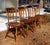 Farmhouse Vintage Set of 4 L. Hitchcock Arrow Back Solid Maple Stenciled Dining Chairs For Sale - Image 3 of 12