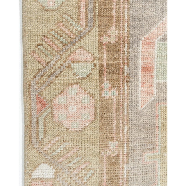 Textile 1940s Vintage Turkish Oushak Rug 4'9 X 11'2 For Sale - Image 7 of 12