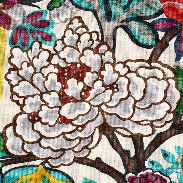 Schumacher Sample, Schumacher Chiang Mai Dragon in Alabaster For Sale - Image 4 of 7