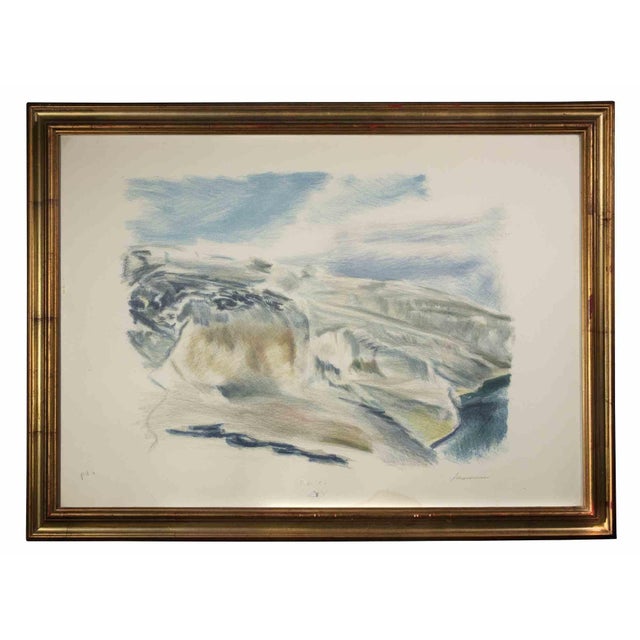 Alfonso Avanessian, Landscape, Lithograph, 1970s For Sale - Image 4 of 4