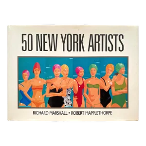 " 50 New York Artists " Vintage 1986 First Edition Contemporary Lithograph Print Hardcover Pop Art Boo