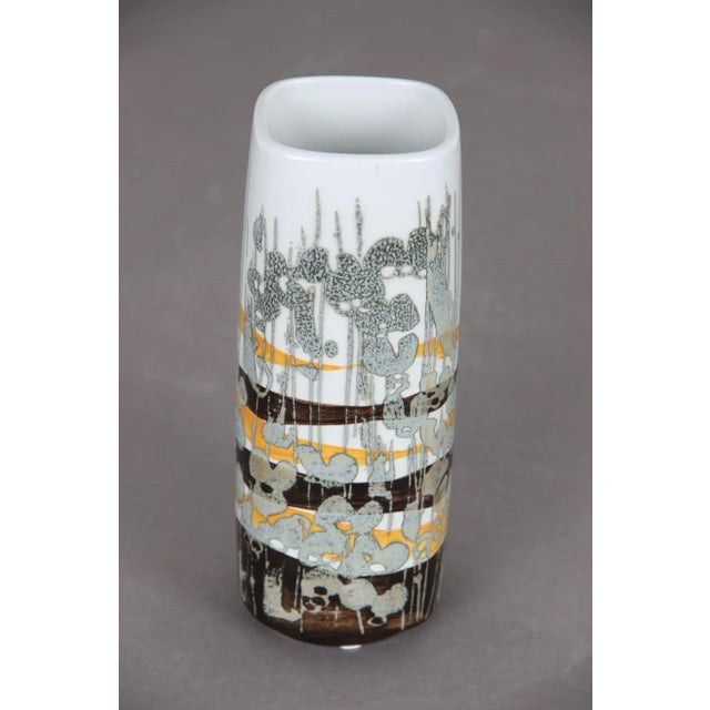 Royal Copenhagen Aluminium Faience 963-3763 Vase 20 cm. Iwan Weiss design. Good condition without damage. This piece has...